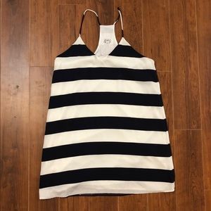 Jordann Navy & White Striped Dress